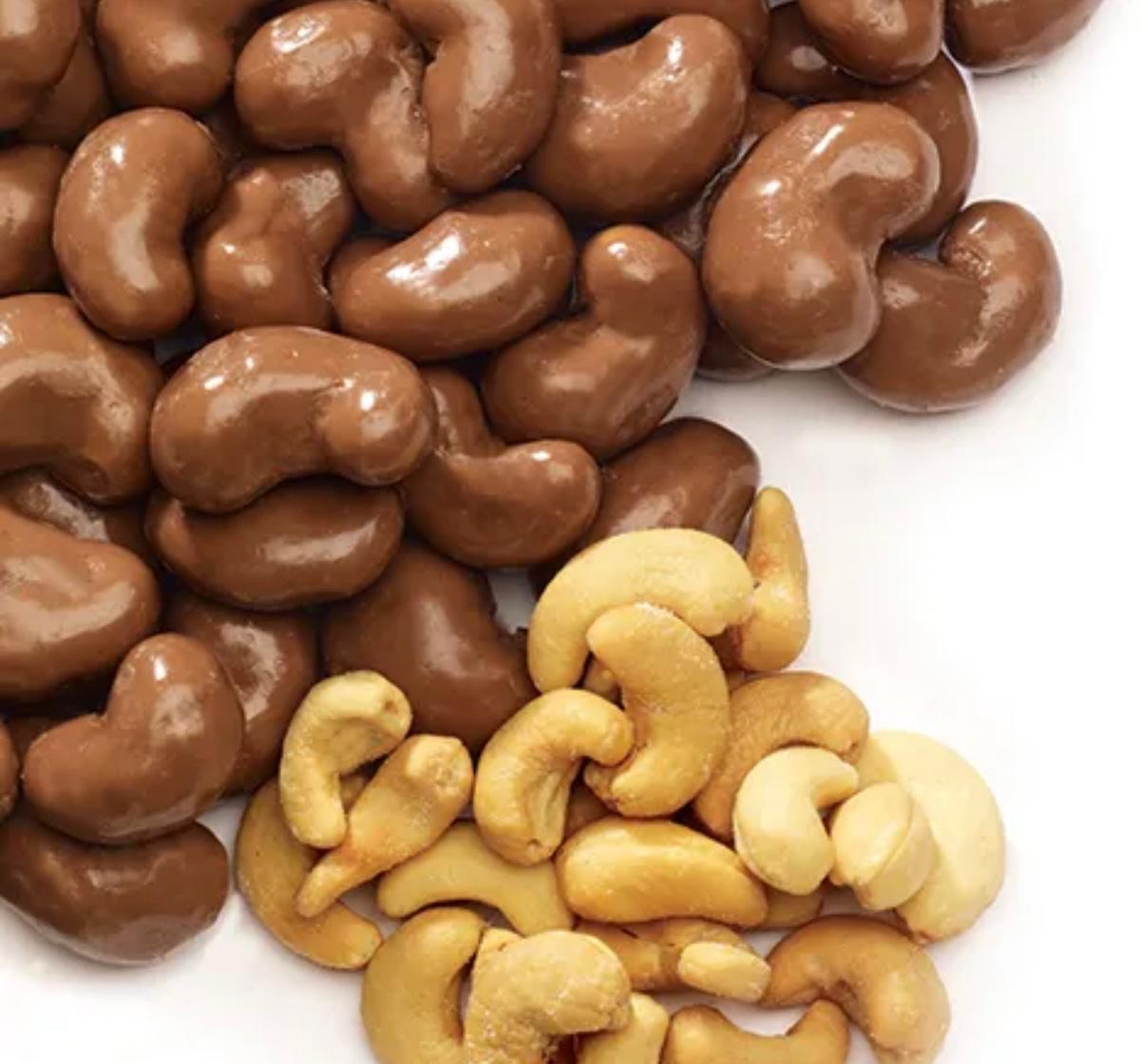 milk chocolate cashew nuts